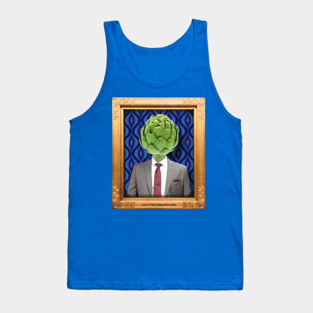 Artichoke Man in Vintage Frame Tank Top by FaceTheStrange